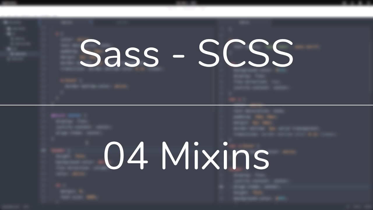 How to create and use MIXINS in Sass (SCSS)