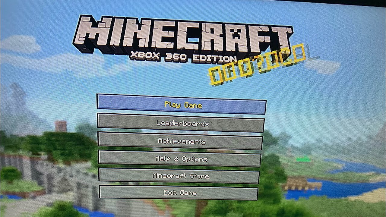 Minecraft; Xbox - Main Menu Tour On 360 Version