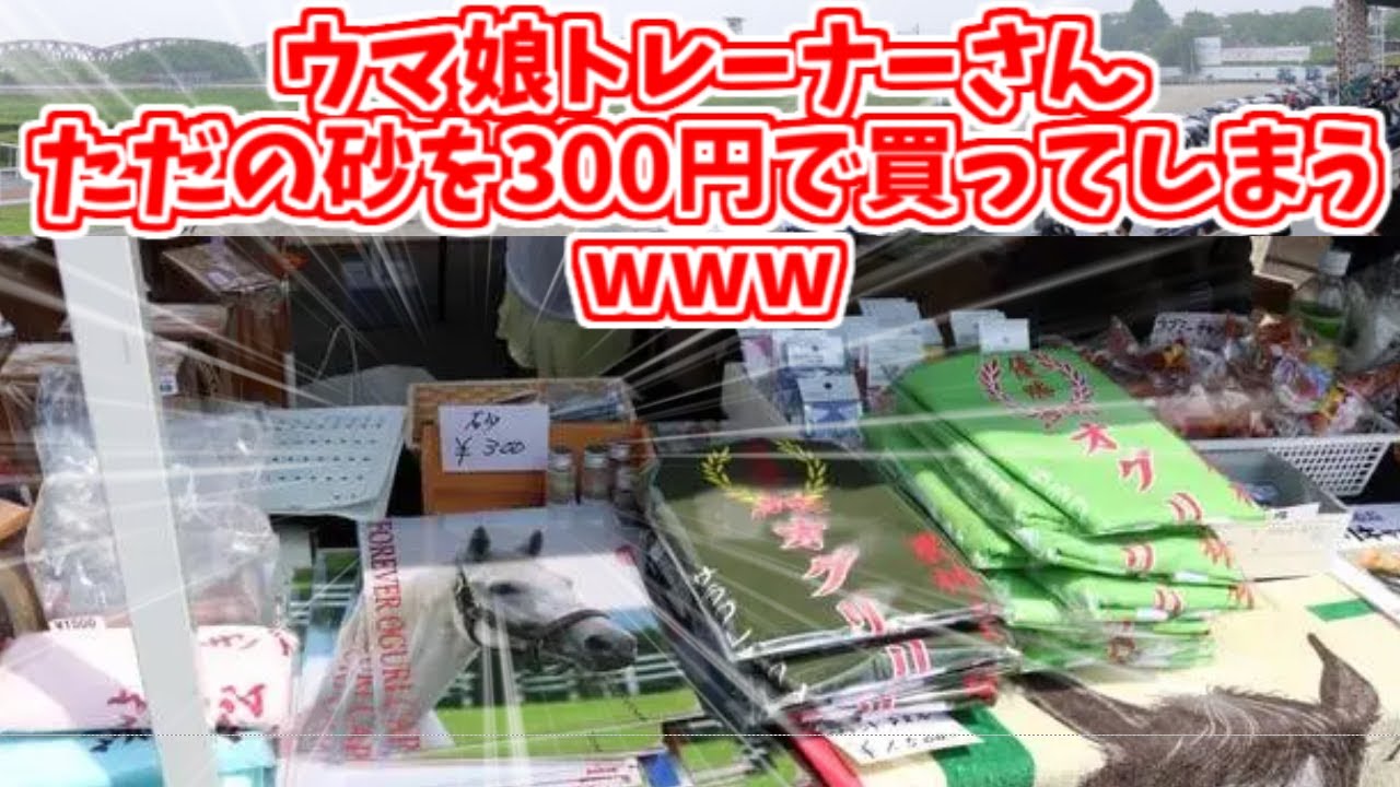 【笠松競馬場シンデレラグレイ賞】ウマ娘トレーナーさんただの砂を300円で買ってしまうwww