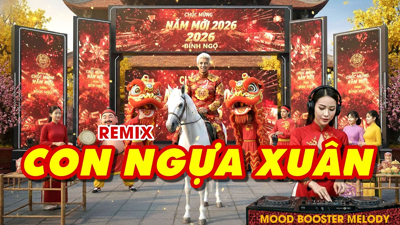 CON NGỰA XUÂN Remix Nghe Rất Bar - con ngựa xuân mang bao hy vọng giàu sang | Tết 2026