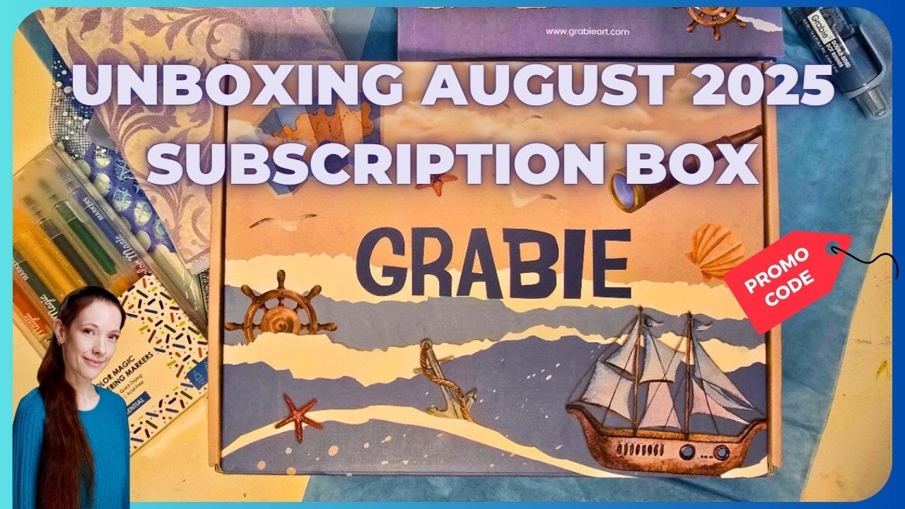 They make Ephemera books now!!! Unboxing Grabie August 25 Scrapbook Box Nautical Theme