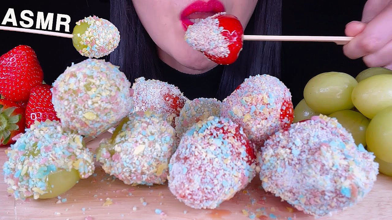 ASMR 입 안에서 톡톡 터지는 재밌는 팝핑 캔디  탕후루 *Popping Candy Tanghulu *