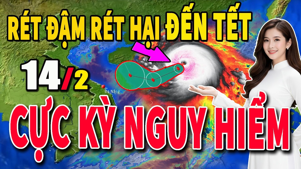 Tin bão Mới Nhất | Dự báo thời tiết hôm nay ngày mai 14/2 | dự báo thời tiết 3 ngày tới #thoitiet