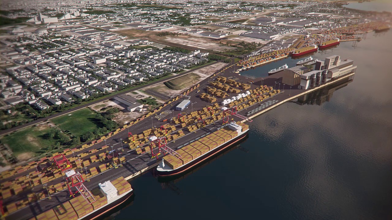Vidéo 3D du Port de Montréal