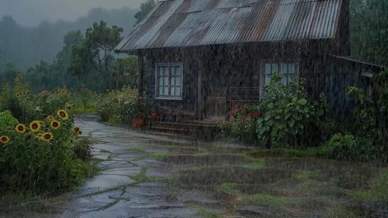 Soothing rain noise for calm steady deep rest helping your mind feel clear and peaceful
