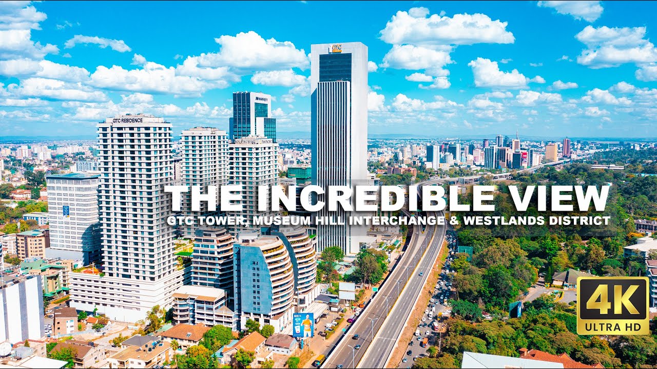 The Incredible Aerial View of GTC Tower | MUSEUM HILL INTERCHANGE & Westlands District-4K.