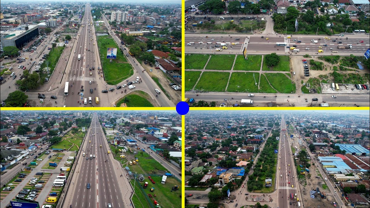 SAVIEZ-VOUS QUE LA VILLE DE KINSHASA A UN BOULEVARD DE 12 BANDES DONT 6 ALLER ET 6 RETOUR ?