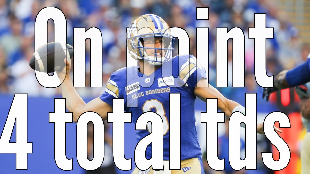 Winnipeg Blue Bombers Great offensive Plays vs Edmonton Elks