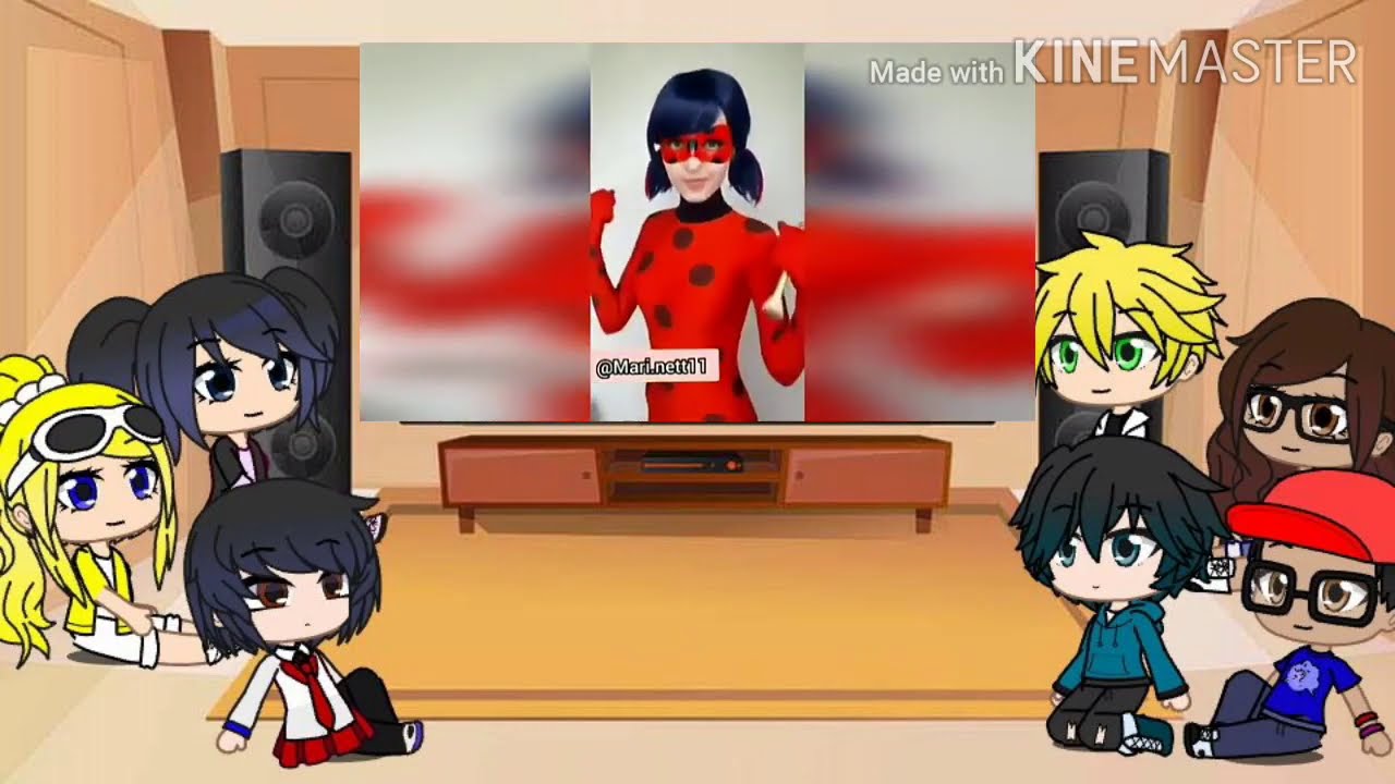 Reaccionando a tik toks de Miraculous Ladybug / Gacha Club /