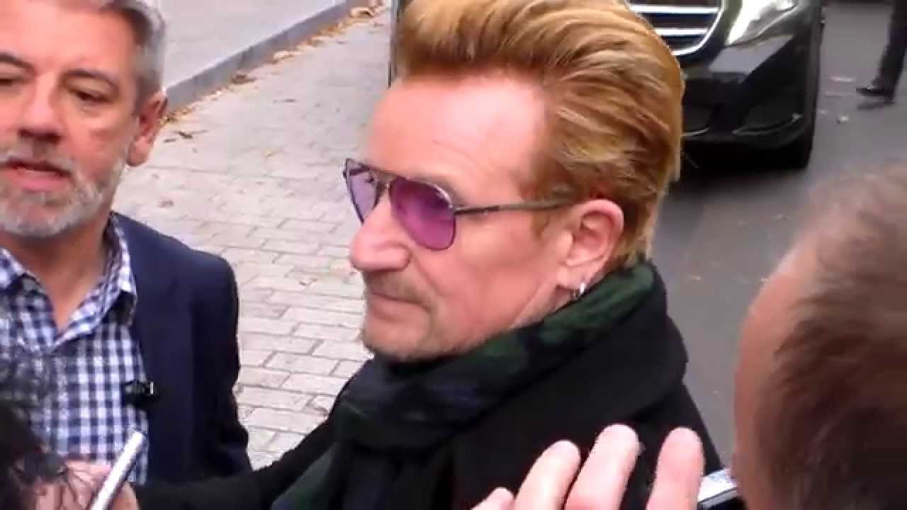 BONO / U2 with Fans in Paris 13 november 2015 France