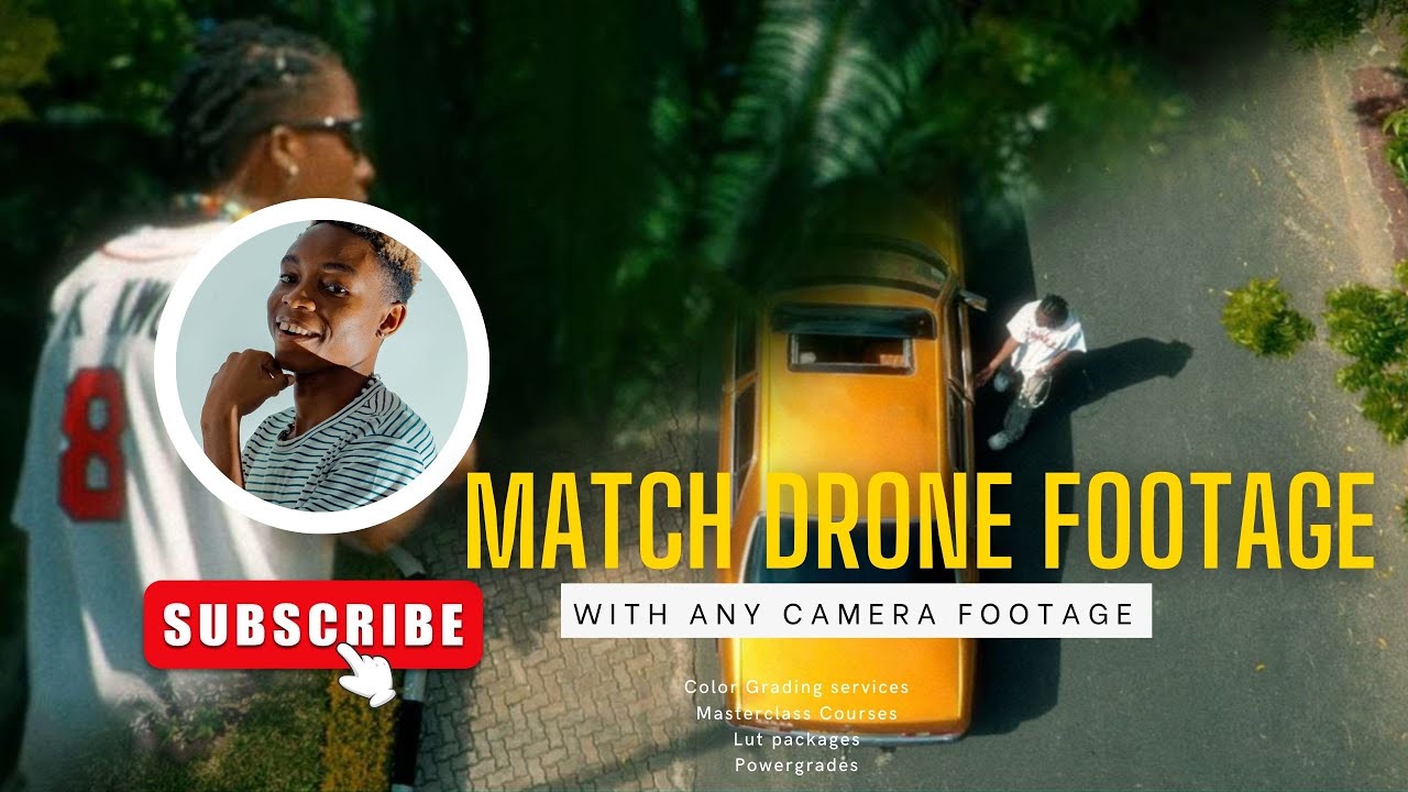 How to match DRONE footage with ANY camera on davinci resolve.