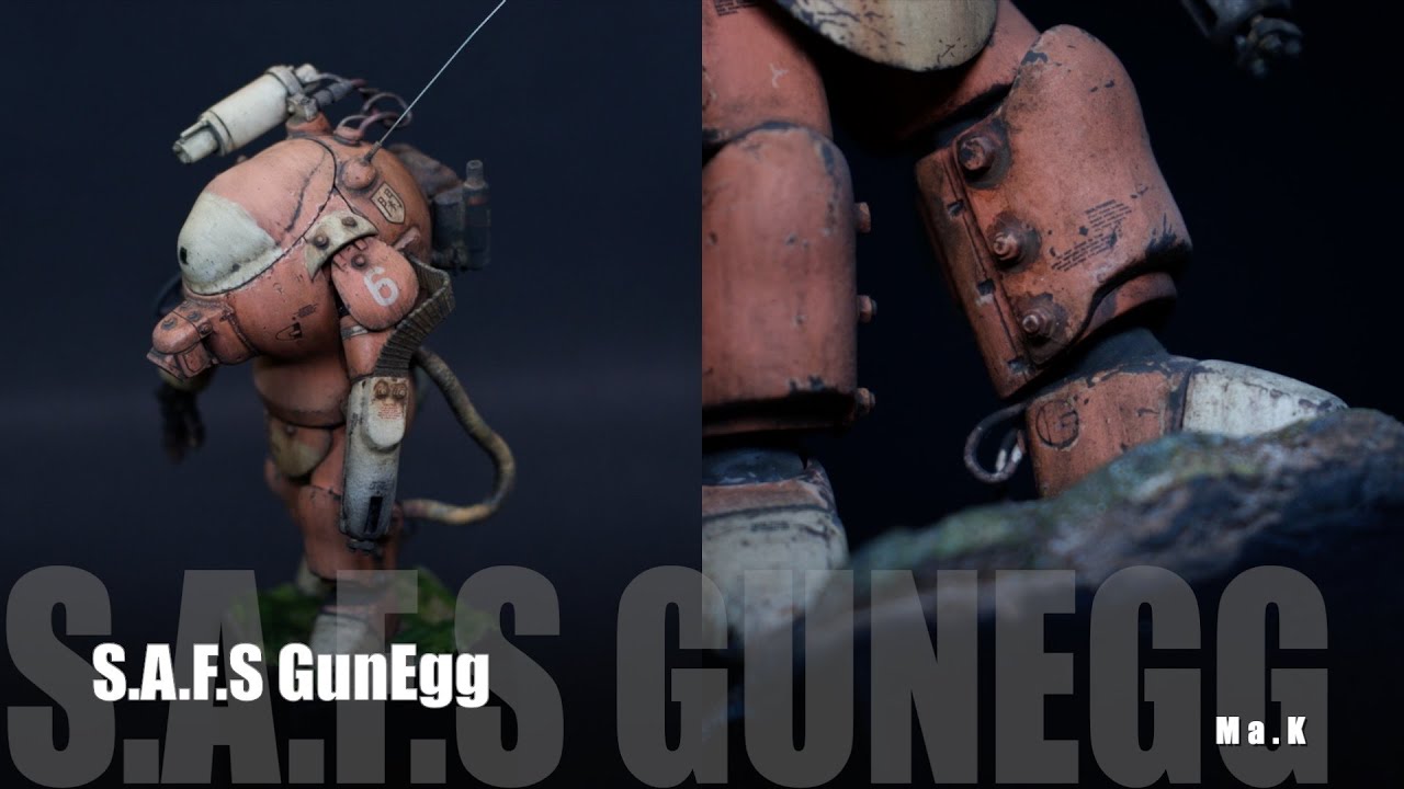 Ma.k S.A.F.S Rapoon GunEgg⎜Custom Paint Desert Pink⎜#maschinenkrieger⎜Finished Build⎜1/20⎜Wave Corp.