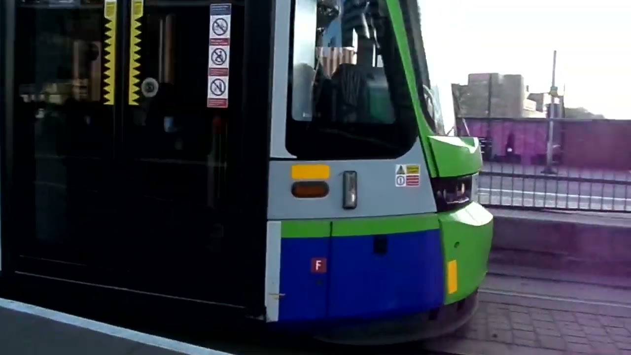 Stadler Variobahn 2563 London Tramlink Leaving at East Croydon for Wimbledon