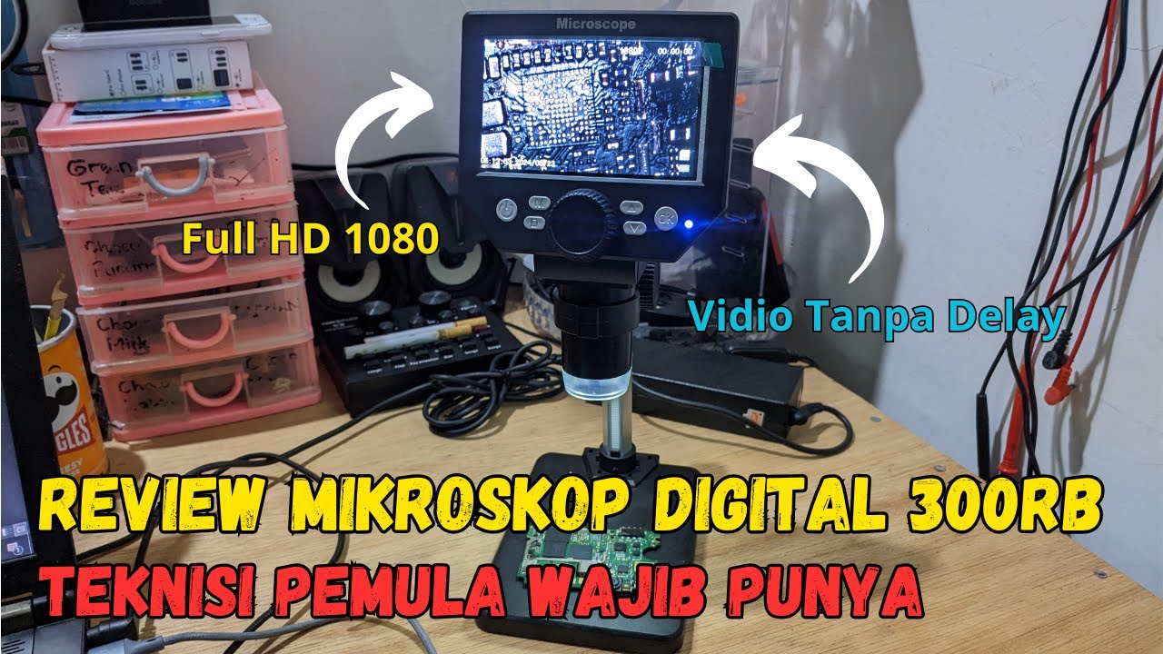 REVIEW MIKROSKOP DIGITAL HARGA 300RB Teknisi Pemula Wajib Punya..