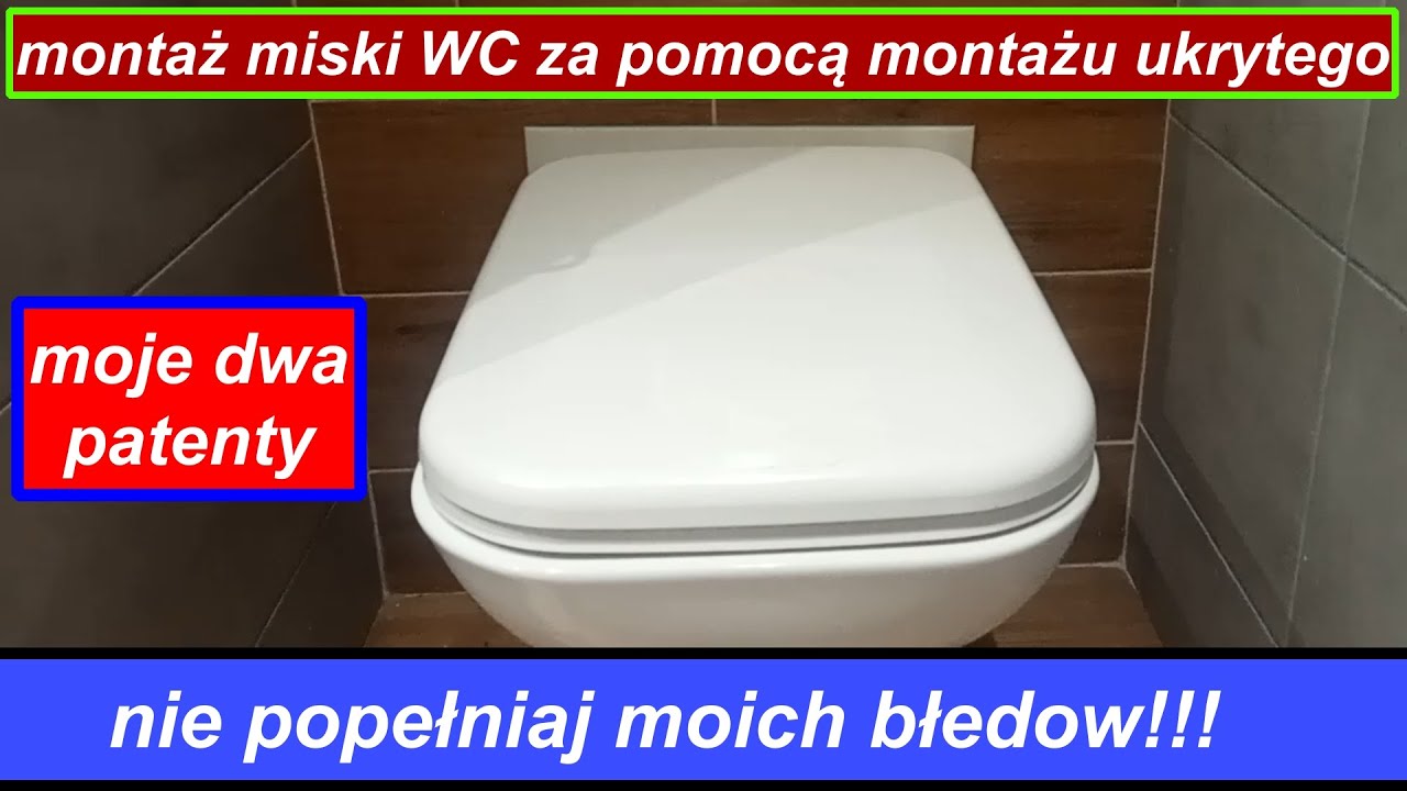 montaż miski wiszącej wc , system ukryty, nie popełniaj tych błędów!