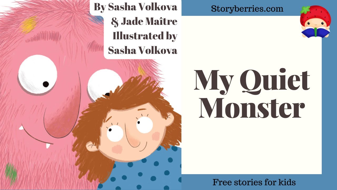 MY QUIET MONSTER 🍓 #Love, #caring  🍓 Read along animated kids picture book with English subtitles