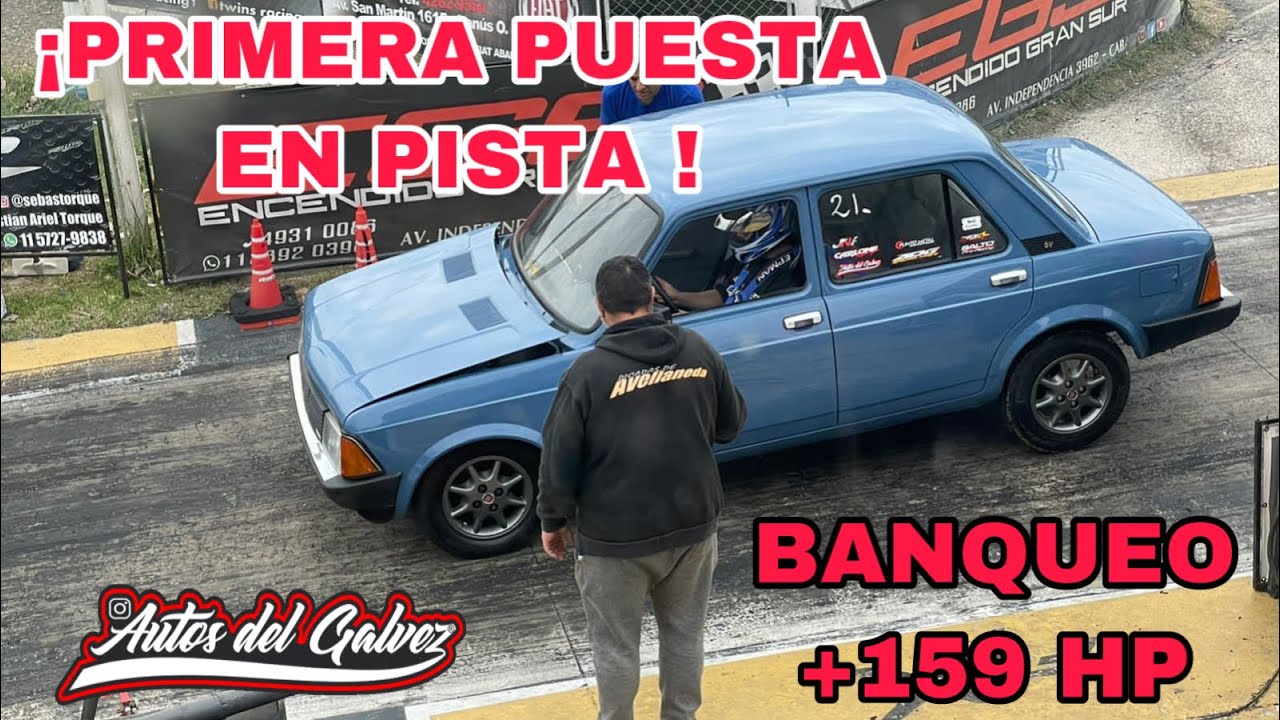 PRIMERA VEZ EN PISTA DEL 128 + BANQUEO 159.9 HP + PROBLEMAS Y SOLUCIONES #AutosDelGalvez #WILDE