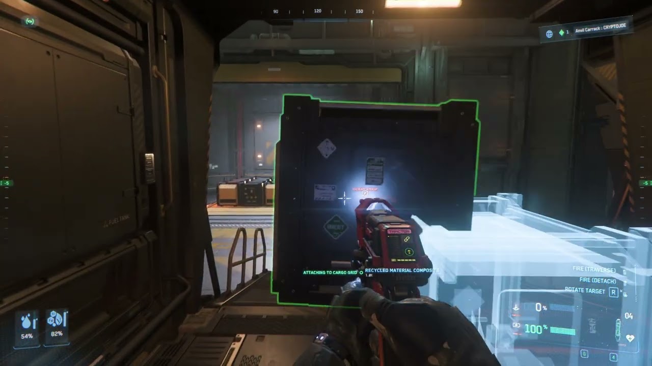 Star Citizen : 40 SCU of RMC in a Drake Vulture (unloading)