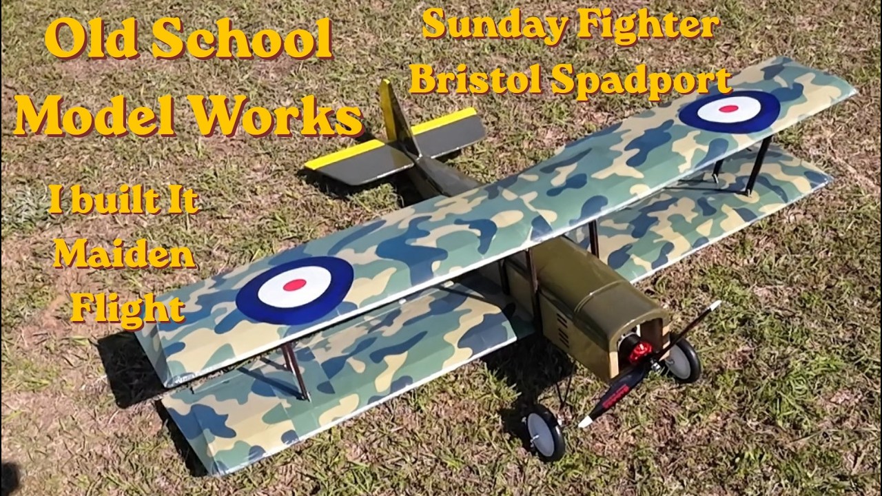 Maidan Of The Old School Model Works Sunday Fighter Bristol Spadport Kit #rcplane #rcflying #drone