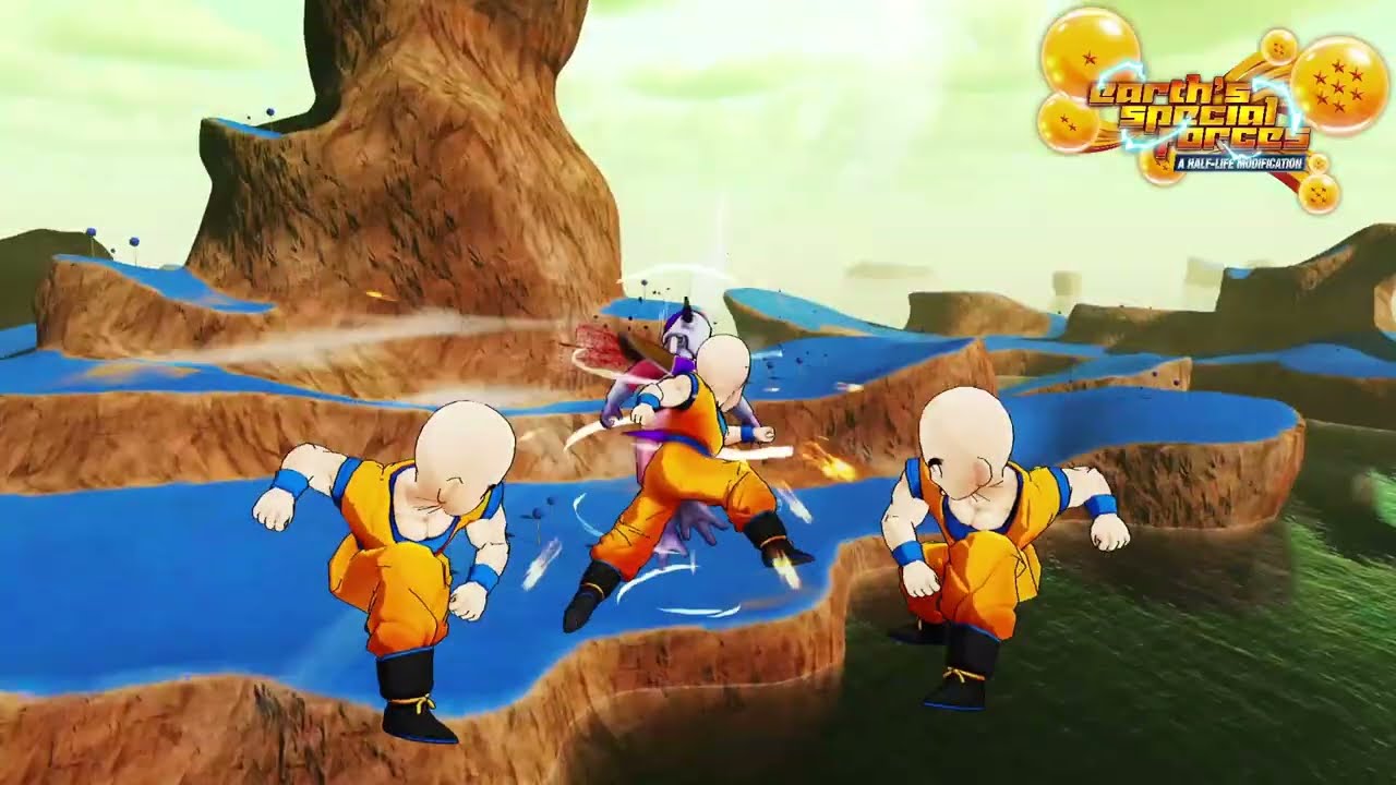 Krillin kicking ass and taking names