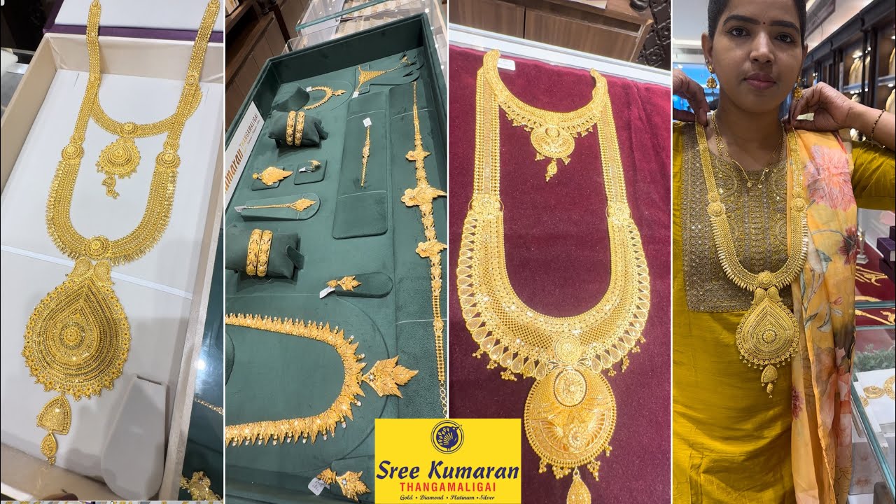 Sree Kumaran Thangamaaligai Wedding Jewellery Sets | Tanuja Full New Designs 1.5 Savaran Onwards
