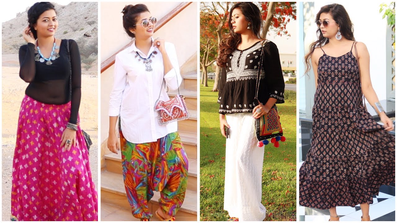 Ethnic Lookbook I Indo-Western Fusion I Vintage Jewelry I Boho Inspired I Festive Outfit Ideas