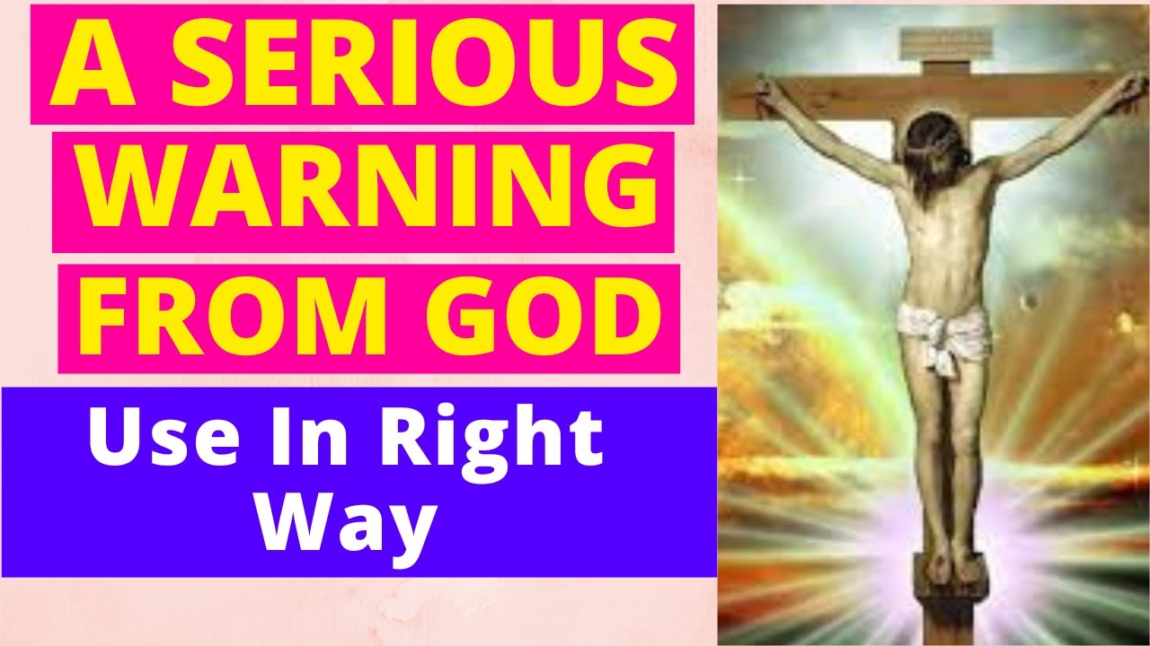A serious warning from God. Use your god's gift in right way | Purpose