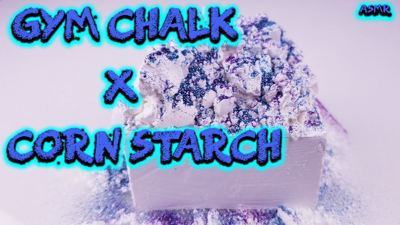 ASMR Satisfying Gym Chalk x Corn Starch Crushing - Relaxing ASMR Sleep