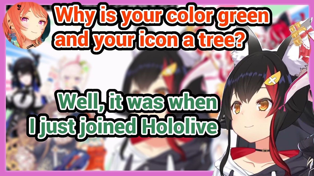 Kiara (Raora) Ask Mio Why Her Color is Green and Why Her Icon Is a Tree This is the reason!
