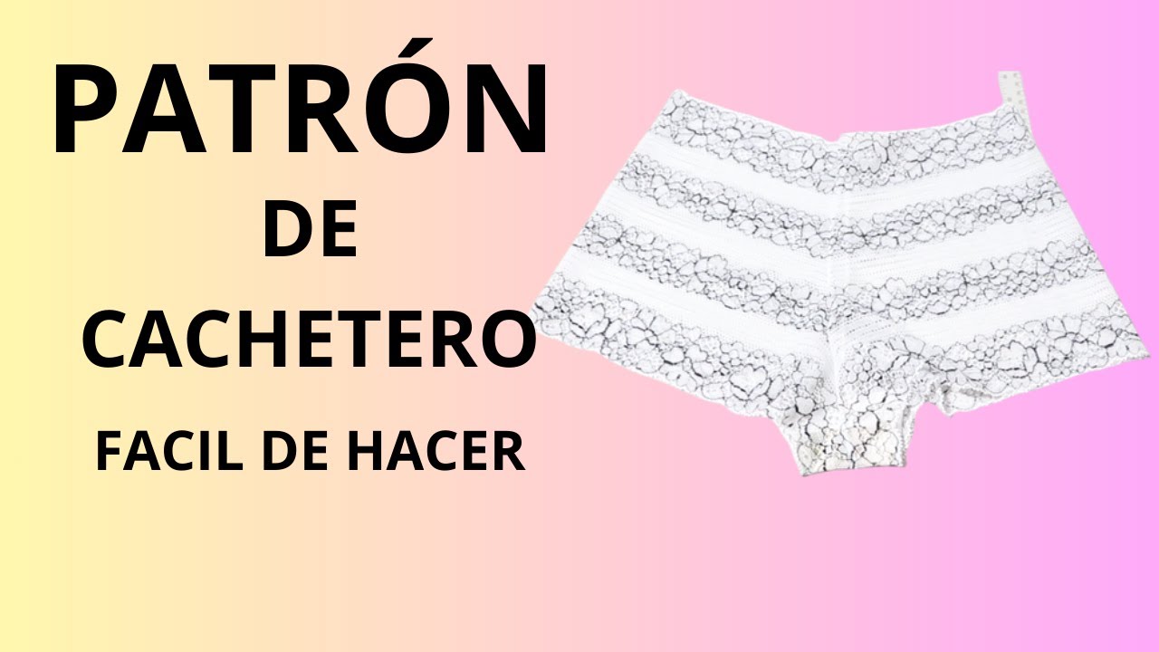 COMO HACER PATRON DE  CACHETERO EN BLONDA facil de hacer