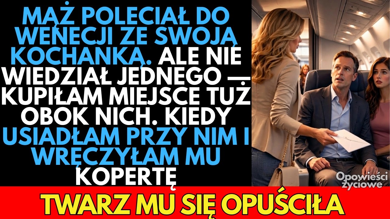Mąż POLECIAŁ do Wenecji z kochanką w naszą rocznicę. KUPIŁAM miejsce obok i zmieniłam wszystko