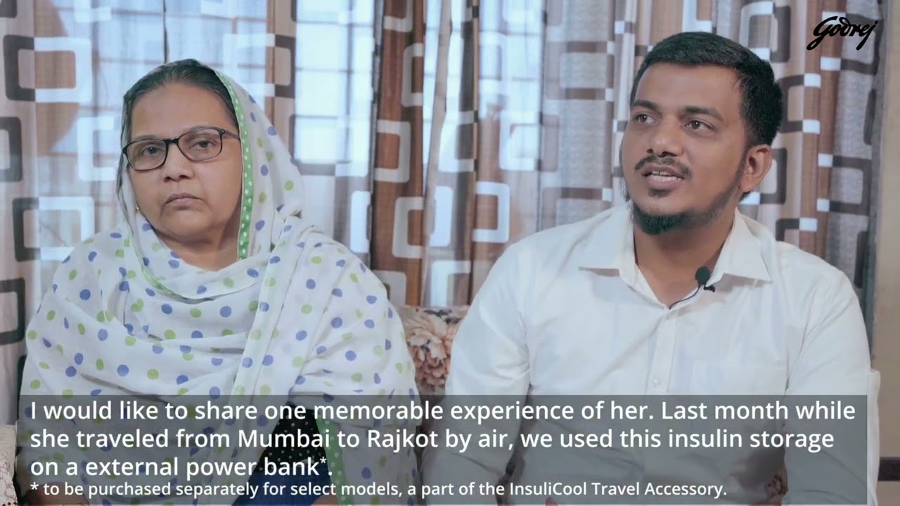Godrej InsuliCool+ testimonial by Mrs. Munira Bharmal, Thane. #LiveAtEaseWithDiabetes