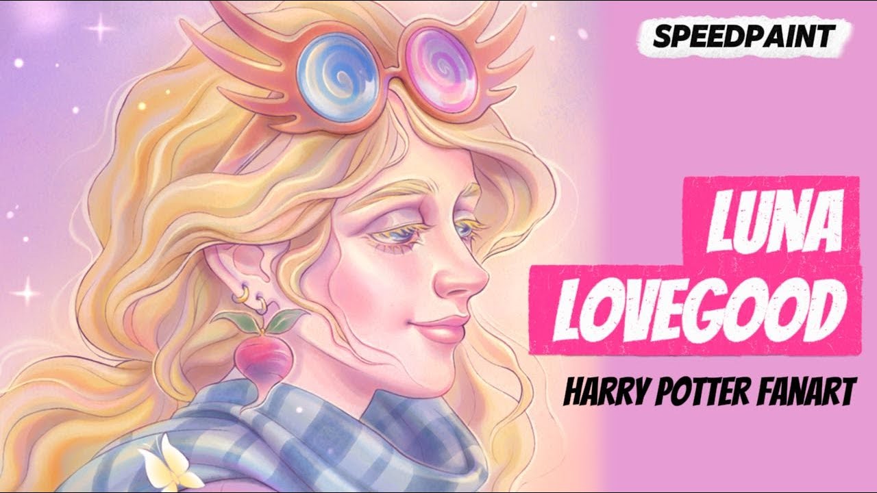 Harry Potter Speedpaint | Luna Lovegood | Silent Timelapse