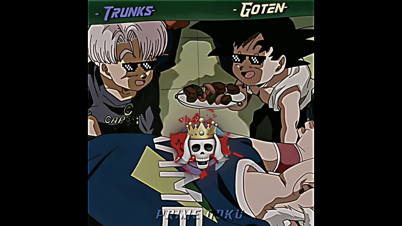 GOKU GIVE SOME FOOD TO GOTEN 😳⚡