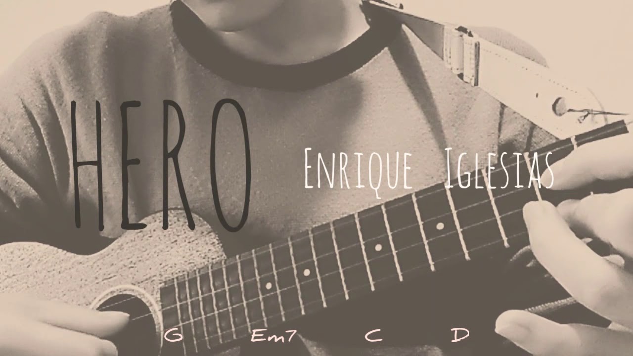 Hero -  Enrique Iglesias    ukulele cover  【lyrics&chords】ウクレレ 洋楽 カバー