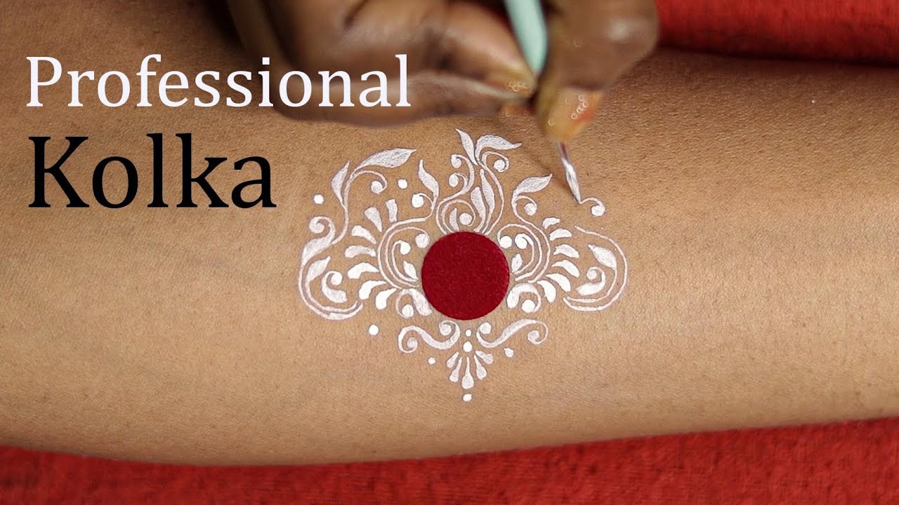 Kolka Design || ChandanArt ||Bindi Design tutorial ||কলকা ডিজাইন তৈরি