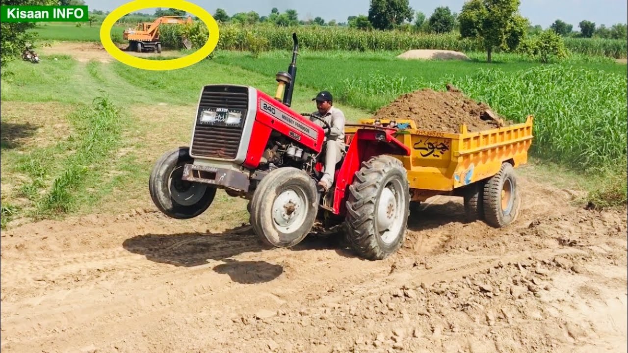 MF 240 tractor 🚜 model 2005failed on troli |kisaan INFO
