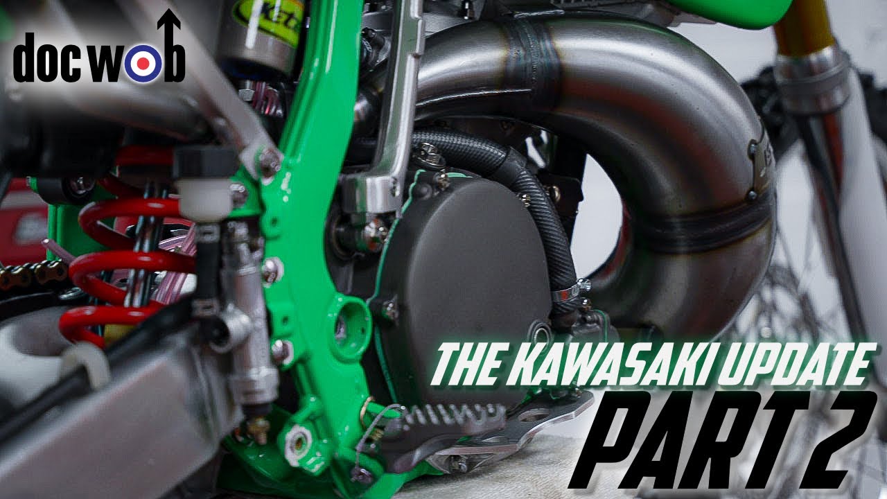 DOCWOB - Tommy Searle & Mike Brown Kawasaki KX 250 Bike Build 2 Stroke update!