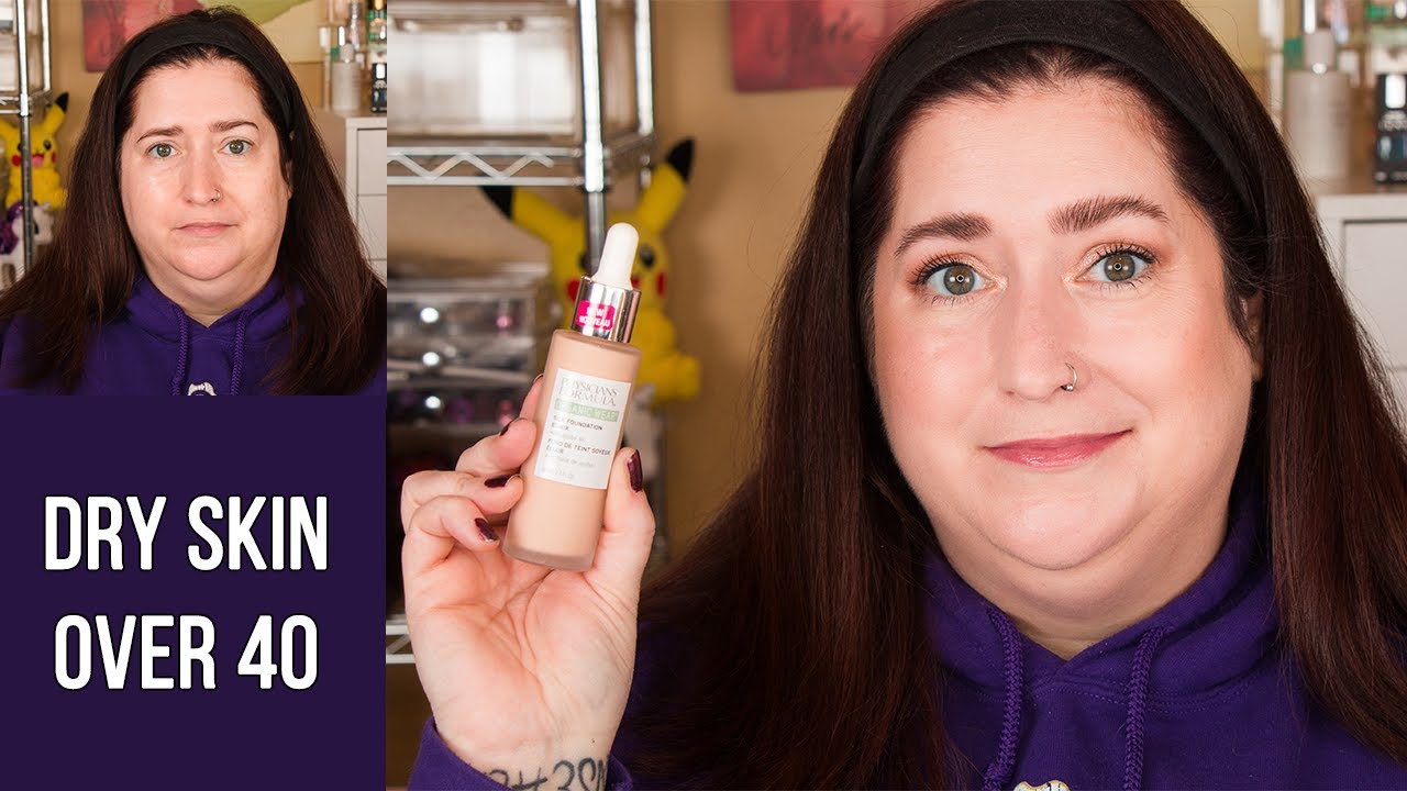 PHYSICIANS FORMULA ORGANIC WEAR SILK FOUNDATION ELIXIR | Dry Skin Review & Wear Test