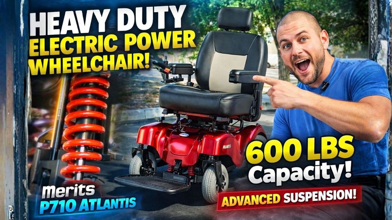 Наконец-то инвалидная коляска с электроприводом для людей с избыточным весом, которая обеспечивае...