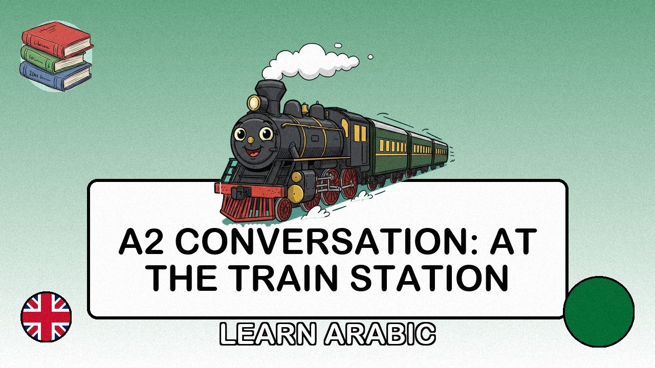 🇬🇧→🇸🇦 Learn Arabic - A2 Conversation: At the Train Station