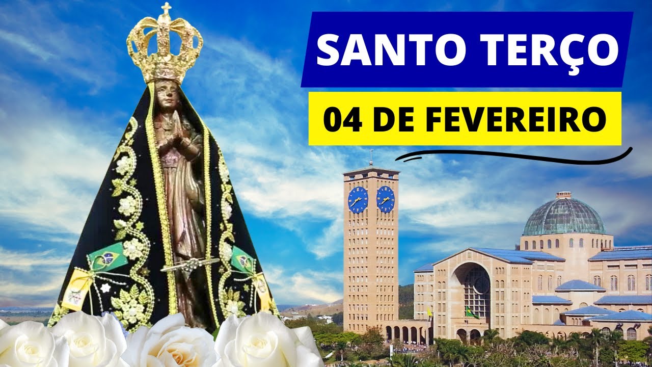 SANTO TERÇO DE HOJE - 04/02/2026 | MISTÉRIOS GLORIOSOS | QUARTA-FEIRA
