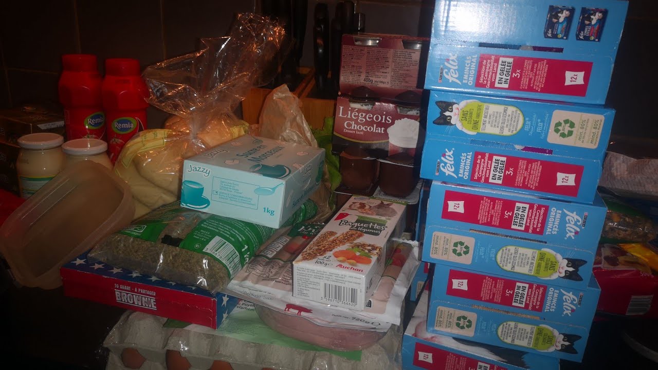 retour de courses auchan 154.95e