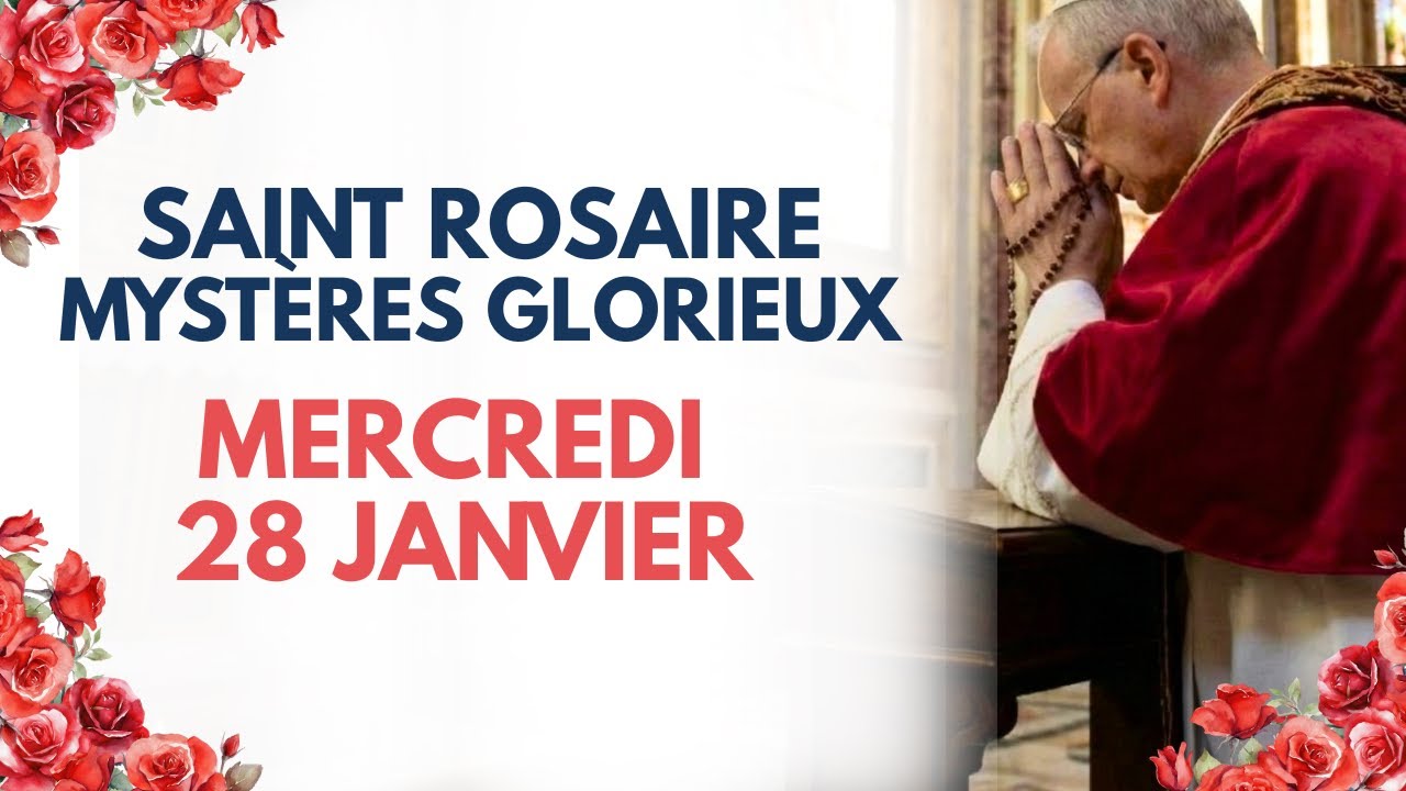 ROSAIRE DU 28 JANVIER 💡 SAGESSE ET ÉTUDES AVEC SAINT THOMAS (Mystères Glorieux)