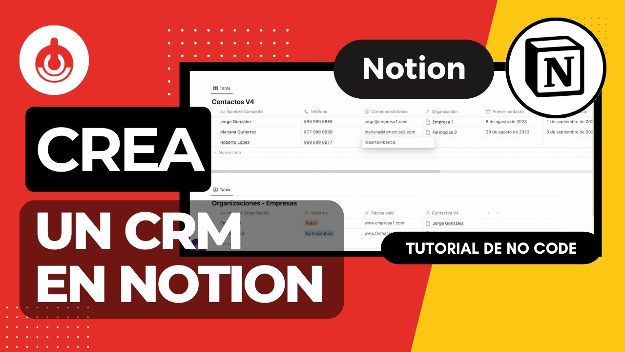 ¿Cómo crear un CRM en Notion DESDE CERO? | Aprende No Code | Tutorial No Code