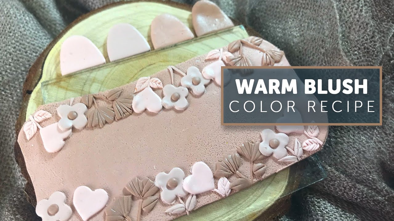 Polymer Clay Color Recipes 43: Warm Blush Colors to go with the Pantone Color of the Year 2025!