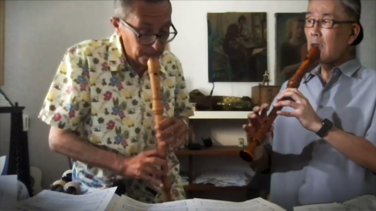 Telemann Sonata in F Major by two recorders, TWV 40:103