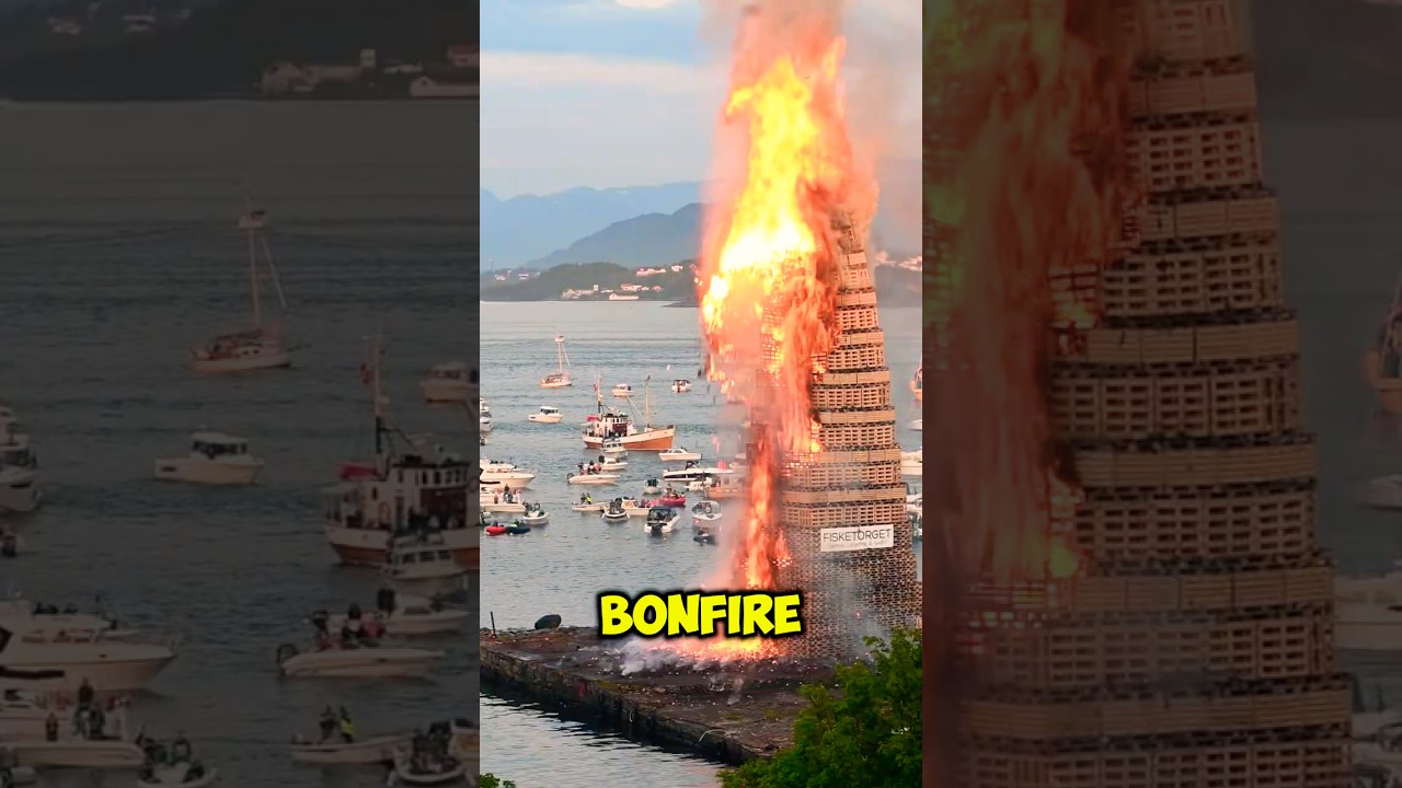 The Giant Bonfire Tower of Norway &mdash; Why Do They Burn It?