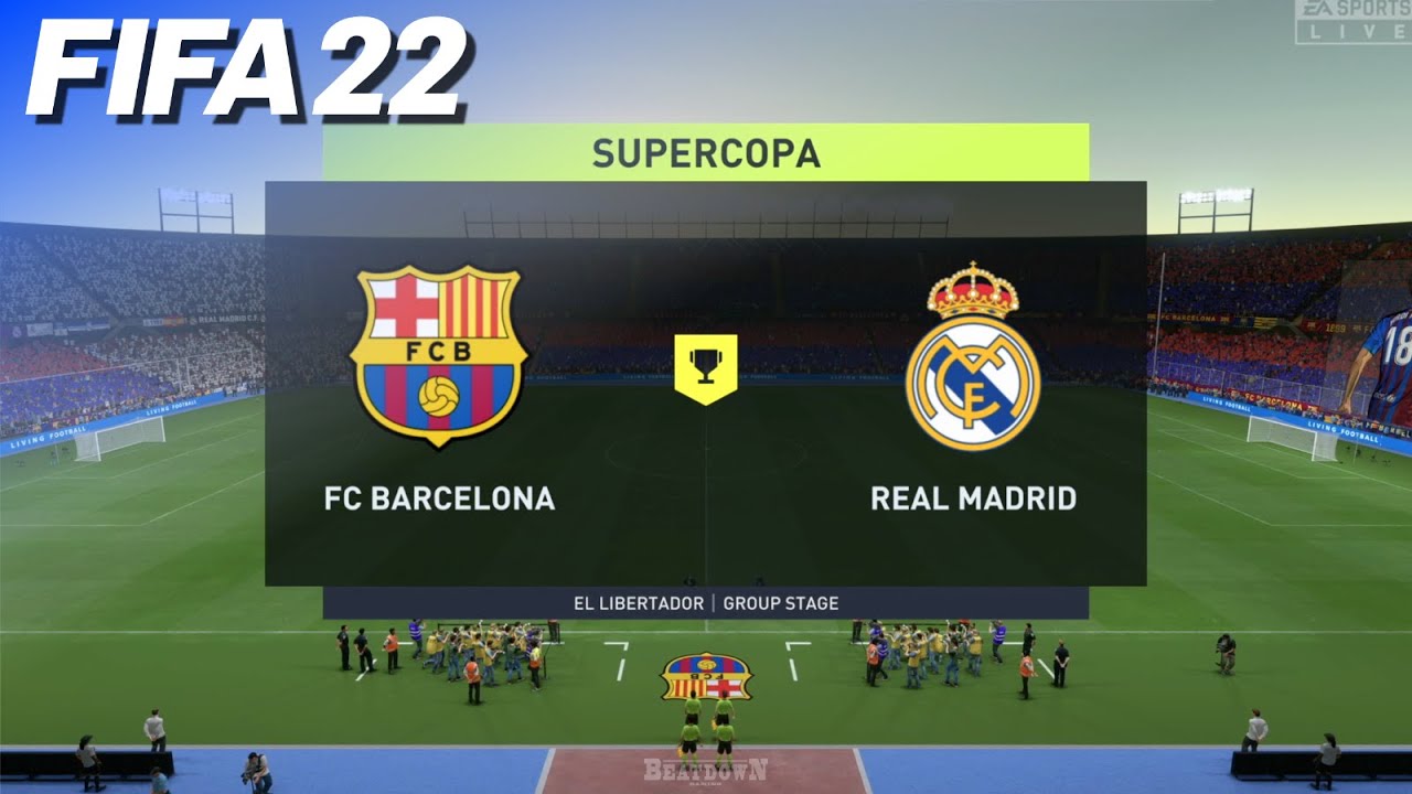 FIFA 22 - FC Barcelona vs. Real Madrid | Supercopa Semi-Final