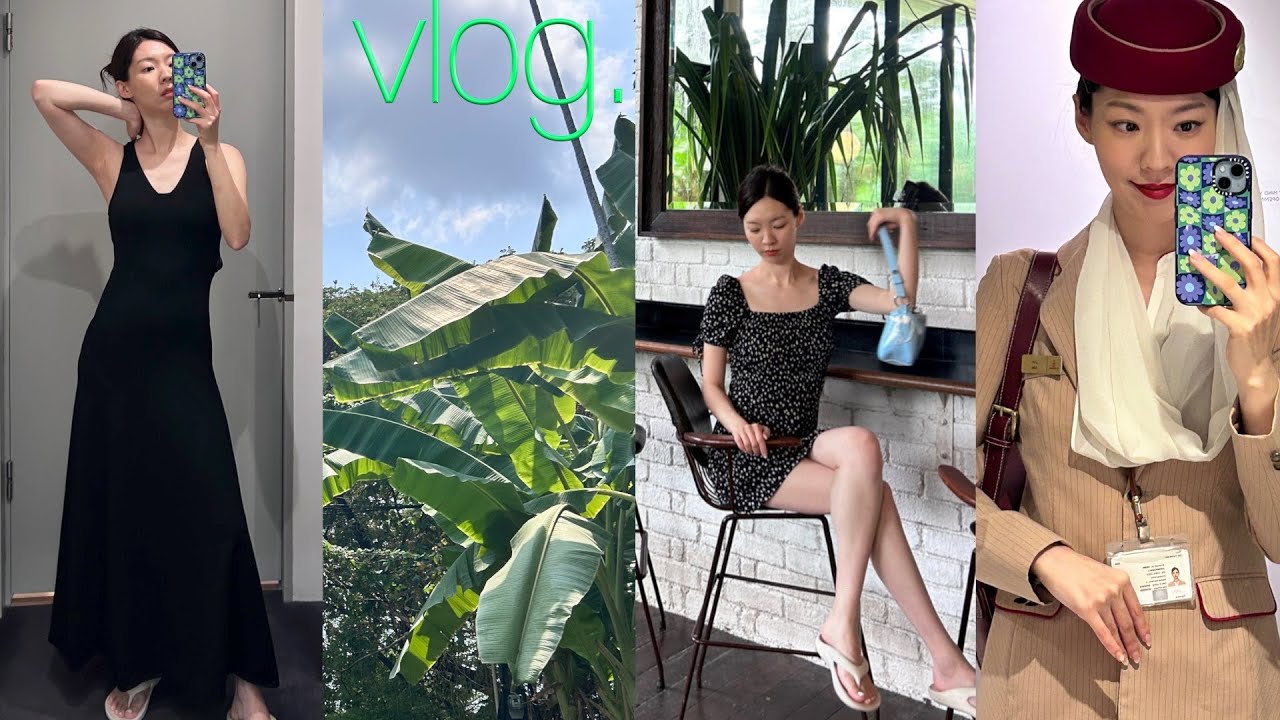 먹고 쇼핑하고 비행하라 🤍 비오는 싱가폴, 40번째 방콕 / 외항사 승무원 vlog